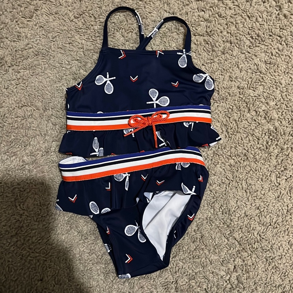 Adorable Janie and Jack tennis bikini size 2t NEW with tags